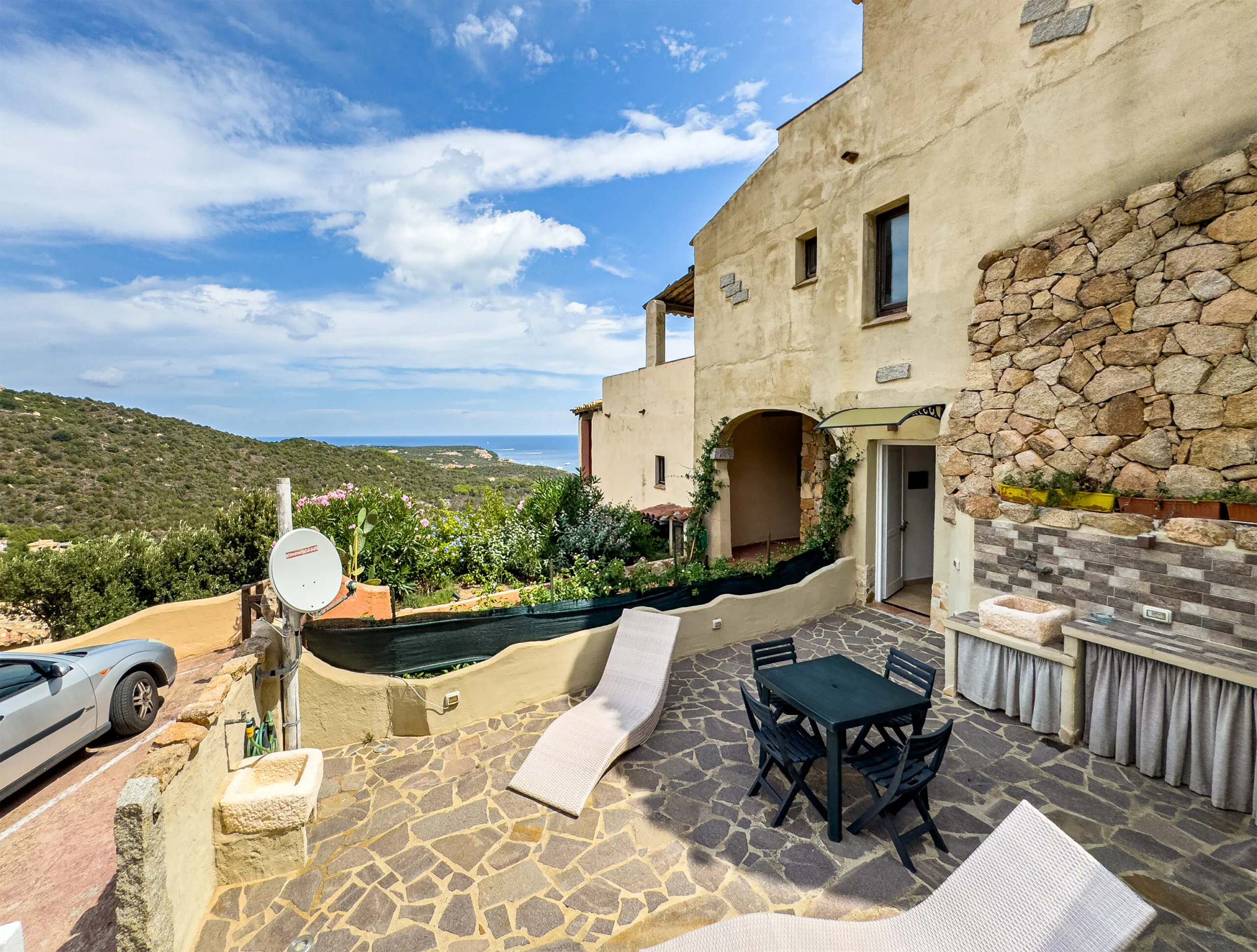 Patio della FamilyHouse Pevero Hill
